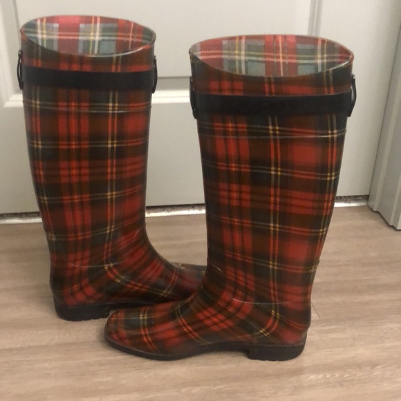 Ralph Lauren Plaid Rainboots - Picture 6 of 9